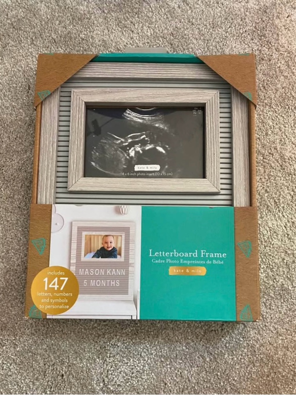 Letterboard Frame with Photo Slot